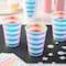 12oz. Iridescent Stripes Plastic Cups by Celebrate It&#xAE;, 8ct.